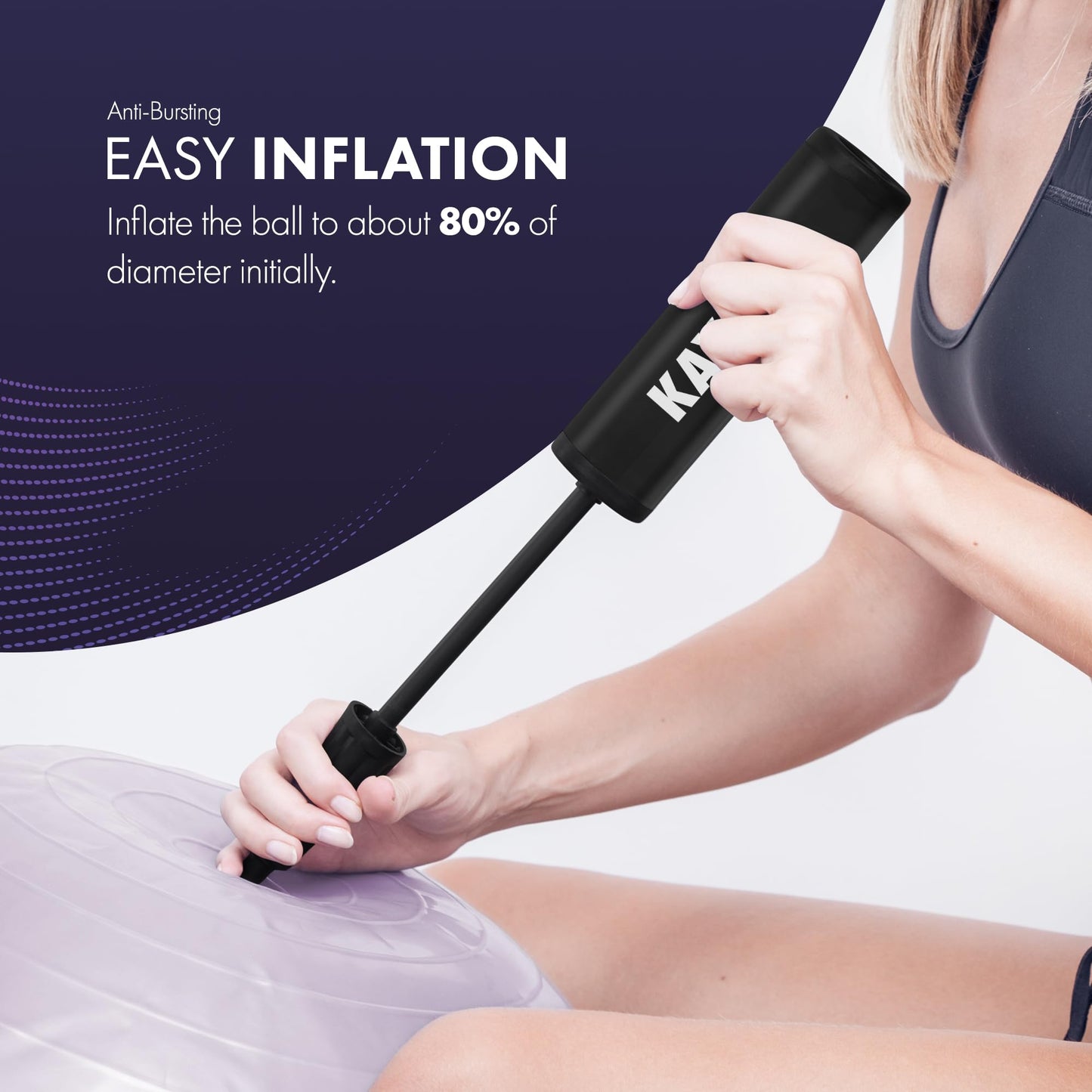 Swiss ball (55cm, 65cm, 75cm, 85cm)