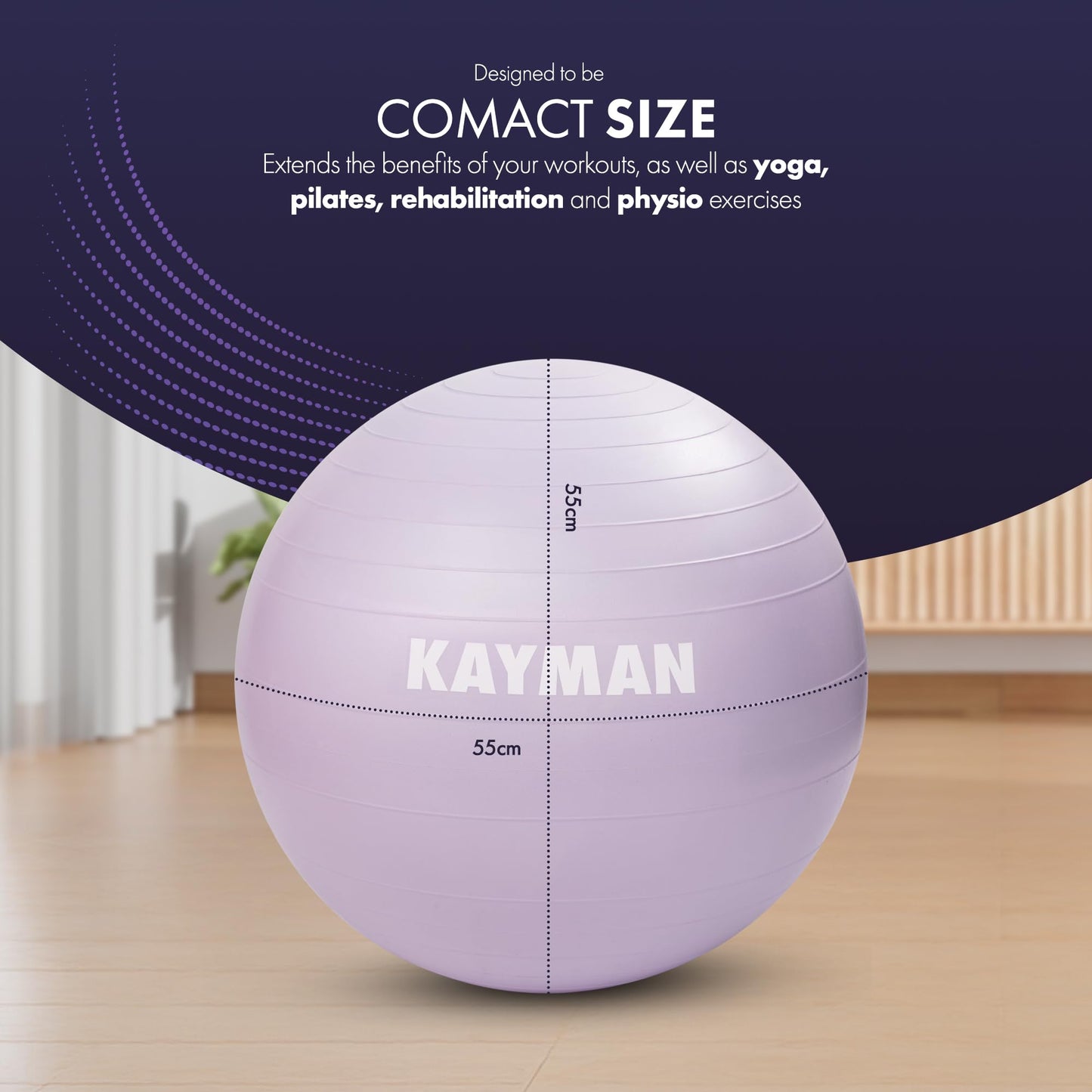 Swiss ball (55cm, 65cm, 75cm, 85cm)