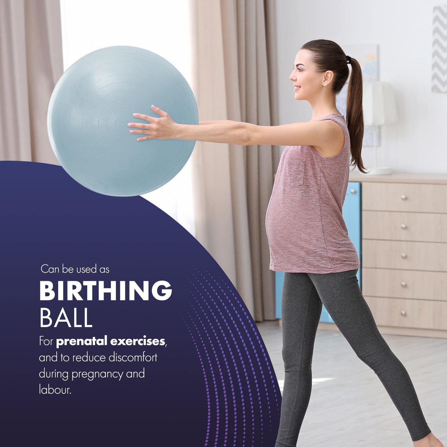 Swiss ball (55cm, 65cm, 75cm, 85cm)