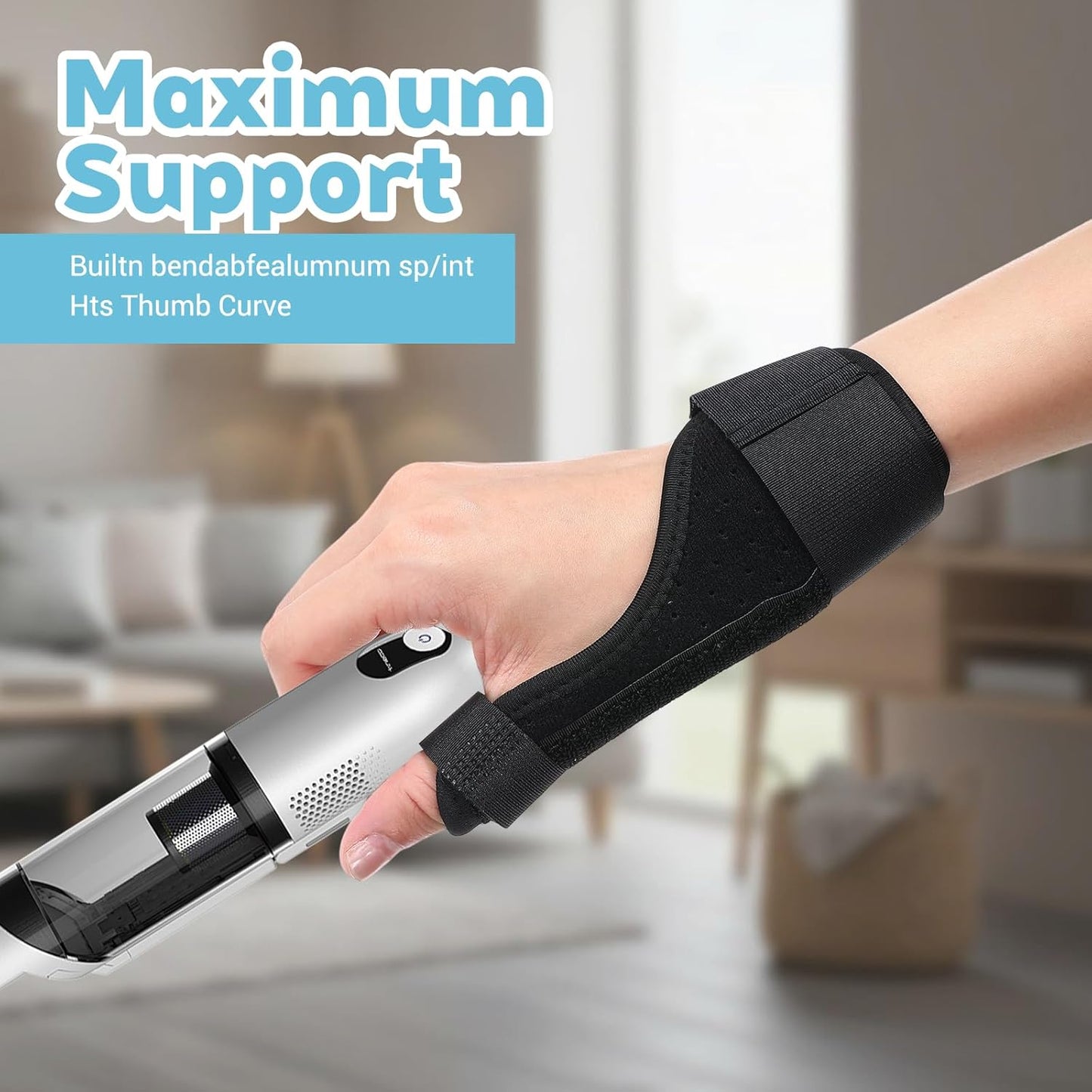 Adjustable Thumb Splint for De Quervain's Tenosynovitis