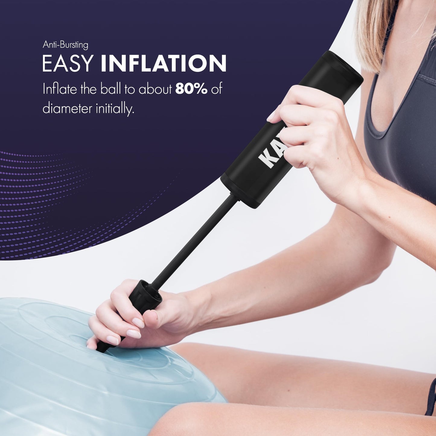 Swiss ball (55cm, 65cm, 75cm, 85cm)