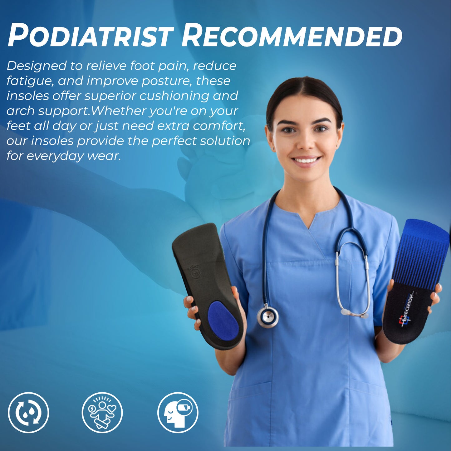 Orthotic arch support pair