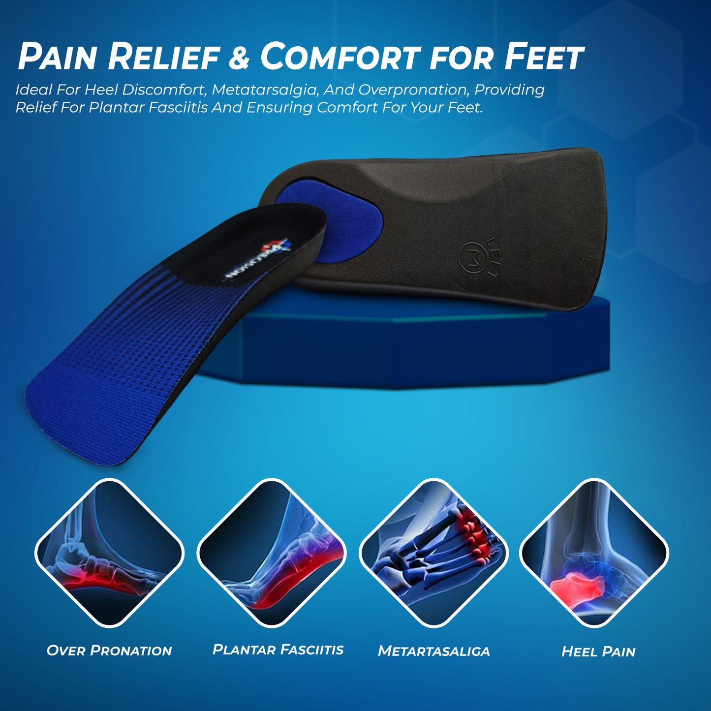 Orthotic arch support pair